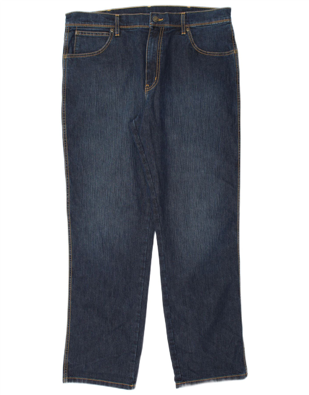 WRANGLER Vaqueros rectos de corte regular para hombre W38 L32 Algodón azul
