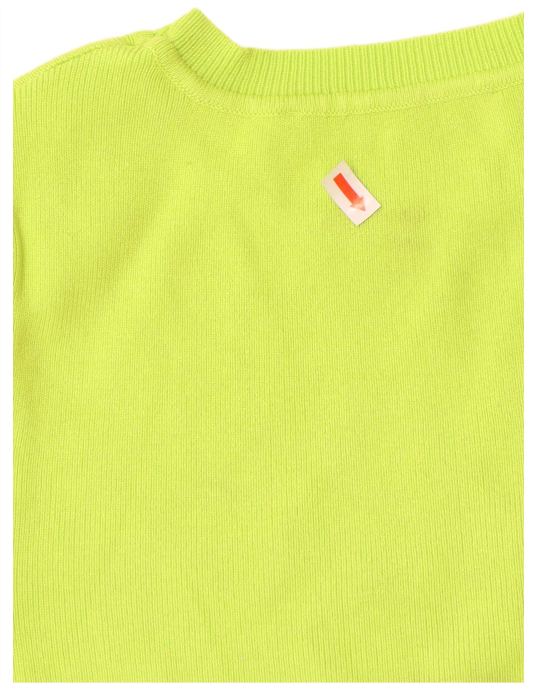 ZARA Mujer Crop Manga Corta Cuello Barco Jersey Jersey UK 8 Small Verde