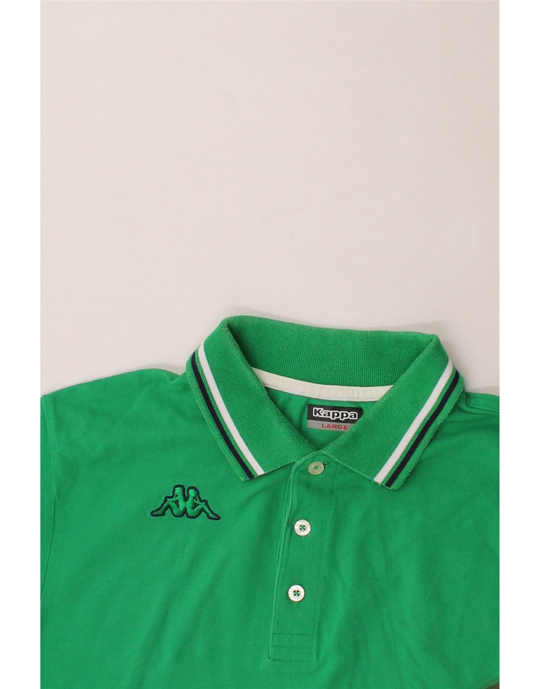 Mens Polo Shirt Large Vintage Kappa and Second-Hand Kappa from Messina Hembry 