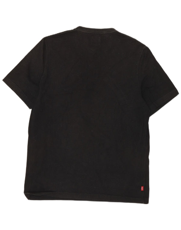 LEVI'S Mens T-Shirt Top Large Black Cotton