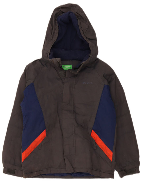 Mountain Warehouse Chaqueta cortavientos para niños de 9 a 10 años, color gris