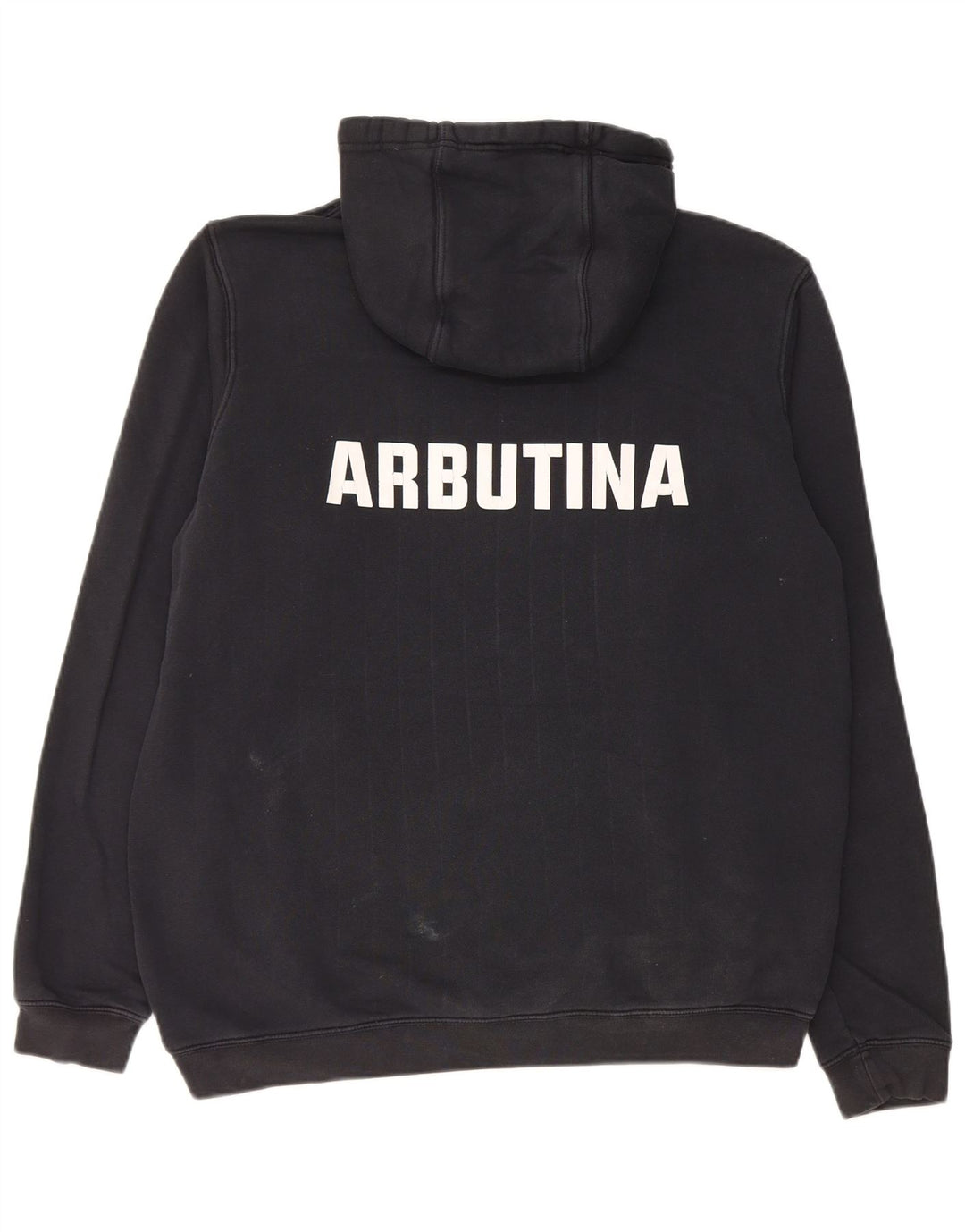 Nike Sudadera con capucha gráfica para hombre, jersey de algodón negro mediano