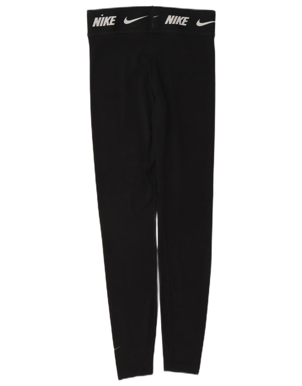 Nike Leggings ajustados gráficos para mujer UK 6 XS Algodón negro