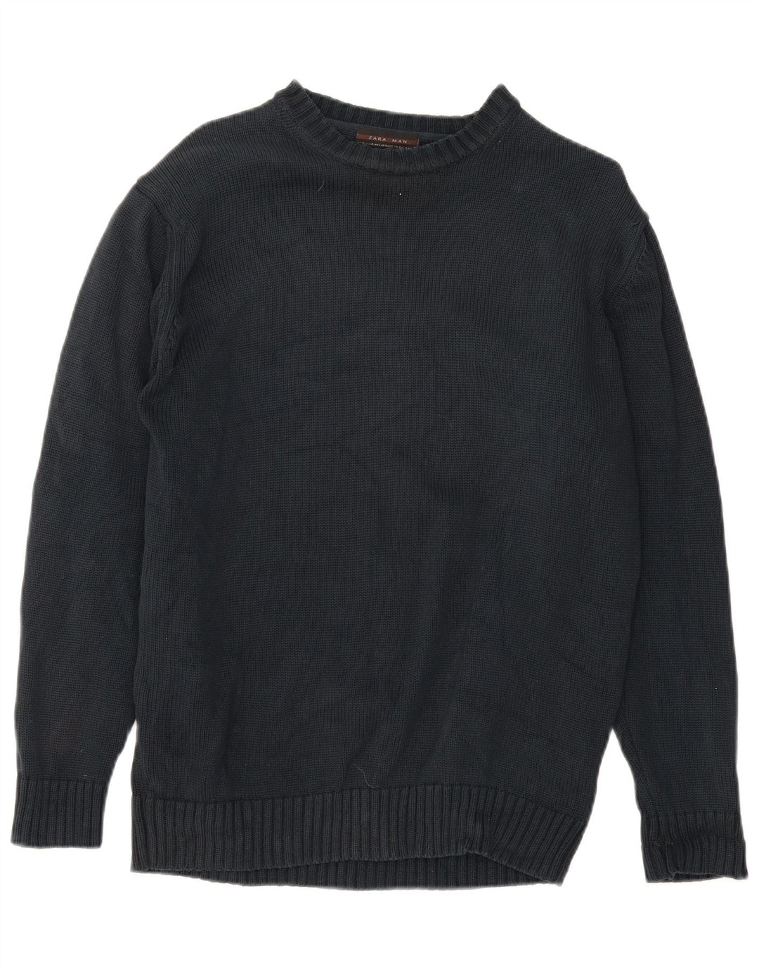 Zara Hombre Jersey Cuello Redondo Jersey XL Negro