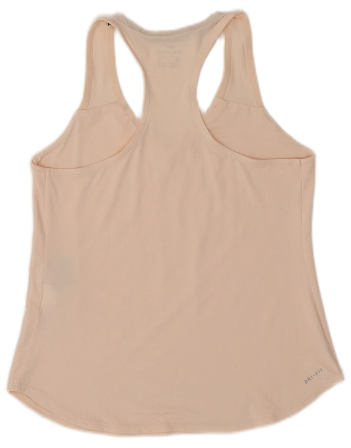 Nike Mujer Dri Fit Chaleco Top UK 12 Medio Rosa Poliéster