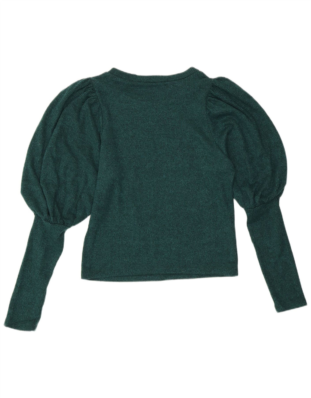 ZARA Jersey con cuello barco para mujer, talla 40, color verde pequeño