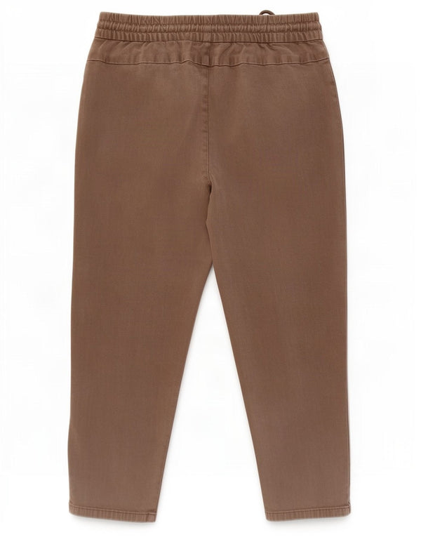 Zara Mens Pegged Capri Pantalones Medianos W30 L23 Algodón Marrón