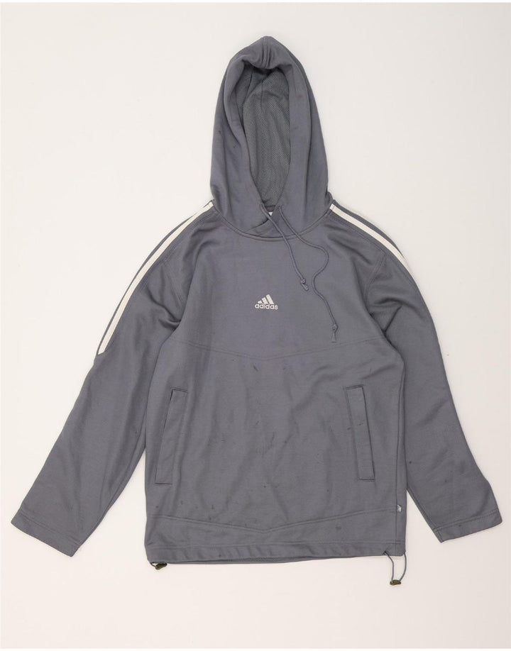 ADIDAS Sudadera con capucha para hombre UK 34/36 Small Gris