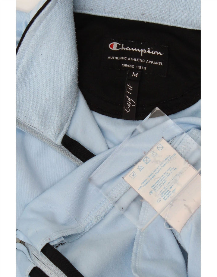 Champion Chaqueta de chándal de ajuste fácil para mujer UK 44 Poliéster azul medio
