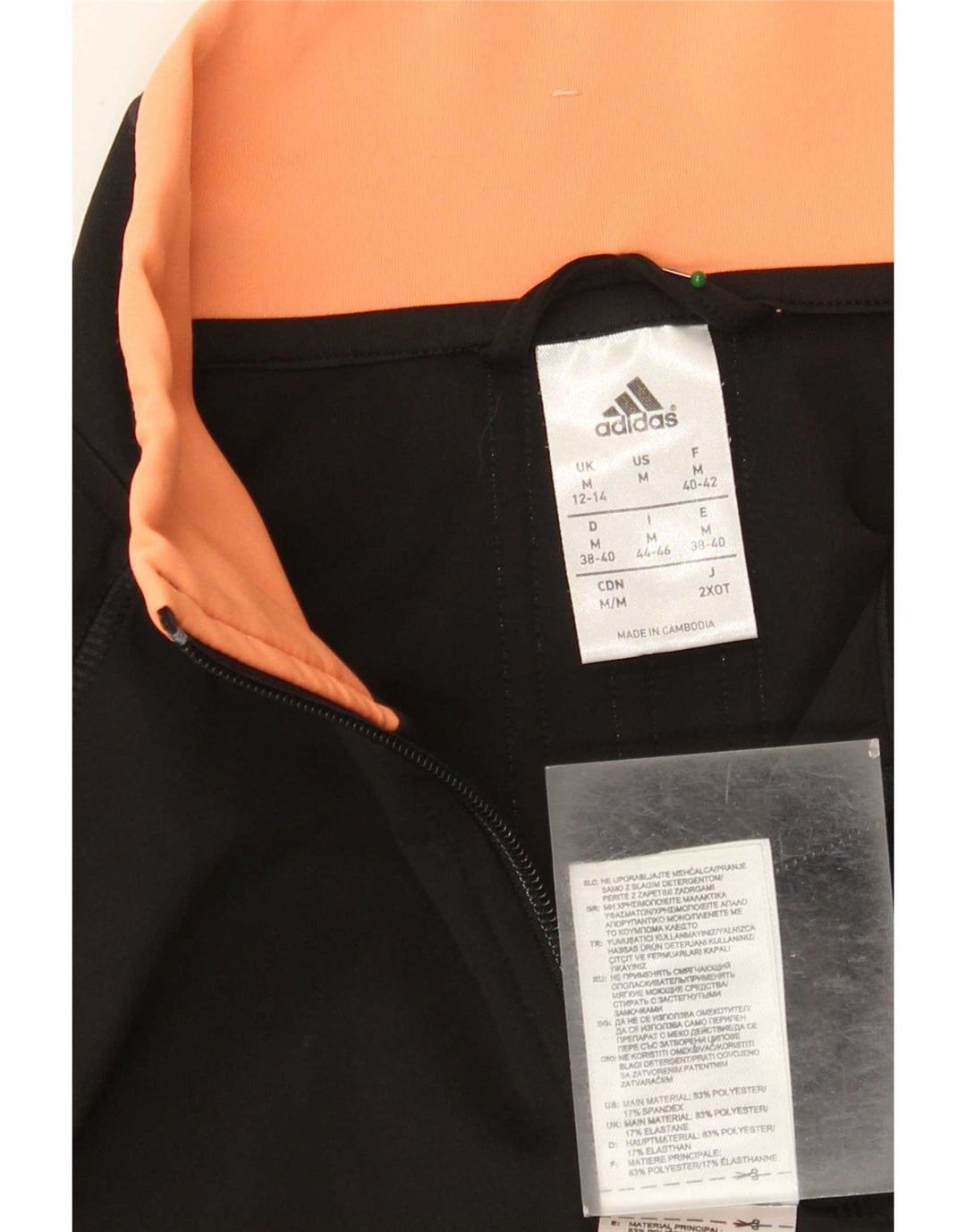 Adidas Mujer Climalite Chándal Top Chaqueta Reino Unido 12/14 Mediano Negro