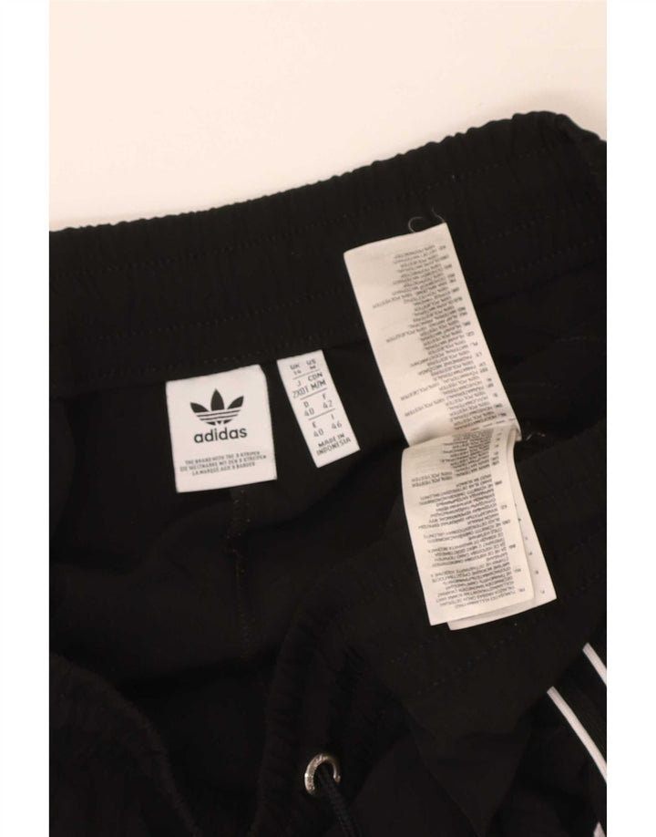 Adidas Pantalones de chándal cortos para mujer UK 44 Mediano Negro Poliéster