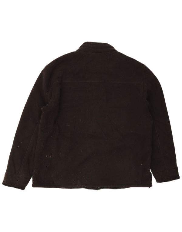 Marks & Spencer Chaqueta polar azul Harbor Sherpa para hombre UK 44 2XL Negro