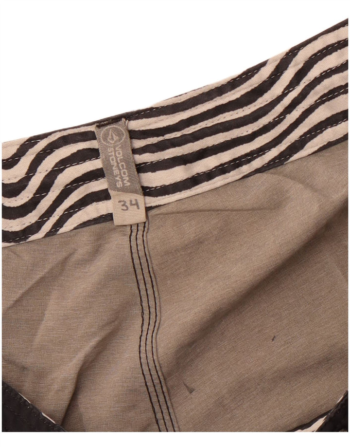 VOLCOM Bañador para hombre Large Black Colorblock