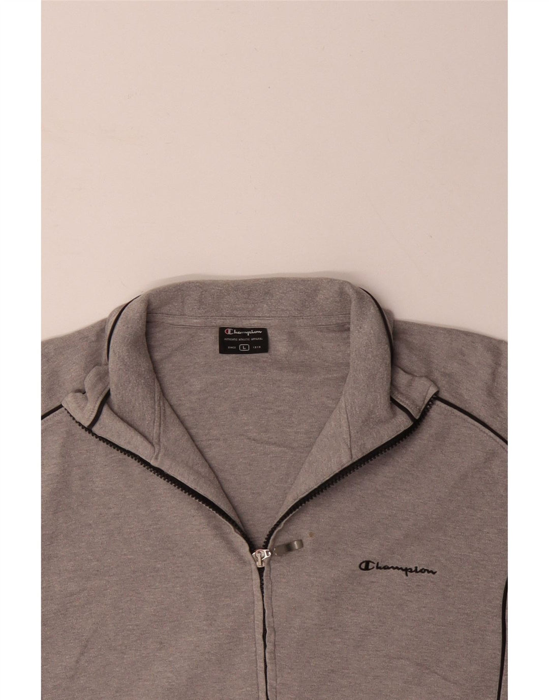 CHAMPION Chaqueta superior de chándal para hombre Algodón gris grande