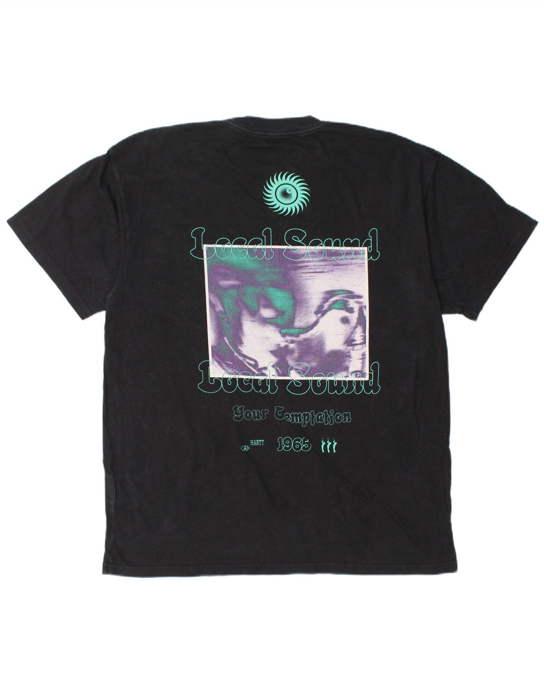 CARHARTT Camiseta gráfica para hombre Top grande de algodón negro