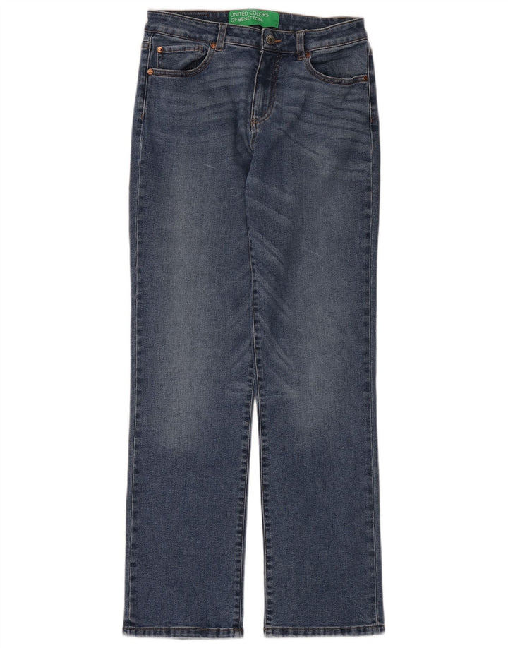 Benetton Vaqueros Rectos Mujer W30 L32 Azul