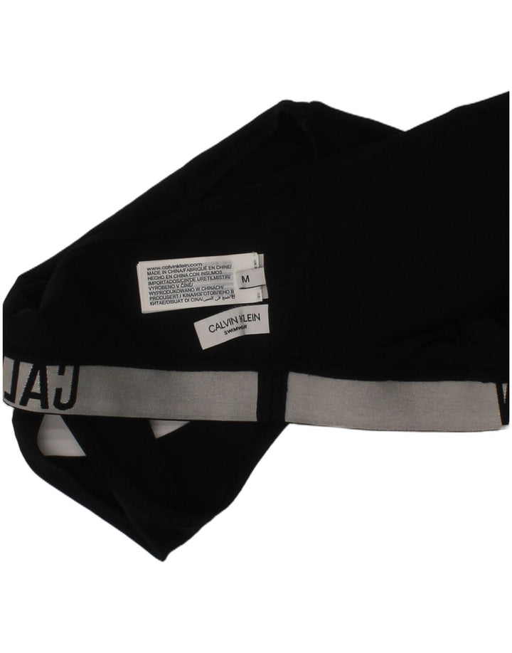 Calvin Klein Top Deportivo Gráfico Para Mujer Poliamida Negra Mediana