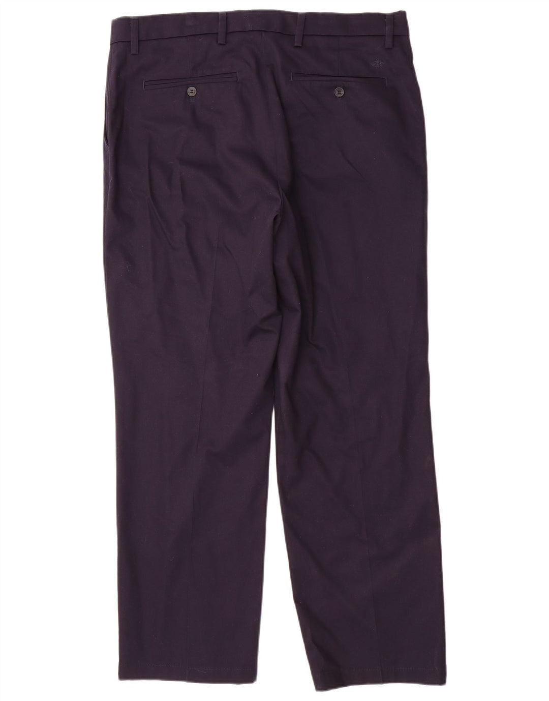 DOCKERS Pantalones chinos rectos de corte clásico para hombre W36 L30 Algodón azul marino