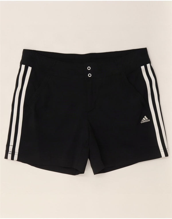 Adidas - Pantalones cortos deportivos Climalite para mujer, talla 10, nailon gris pequeño