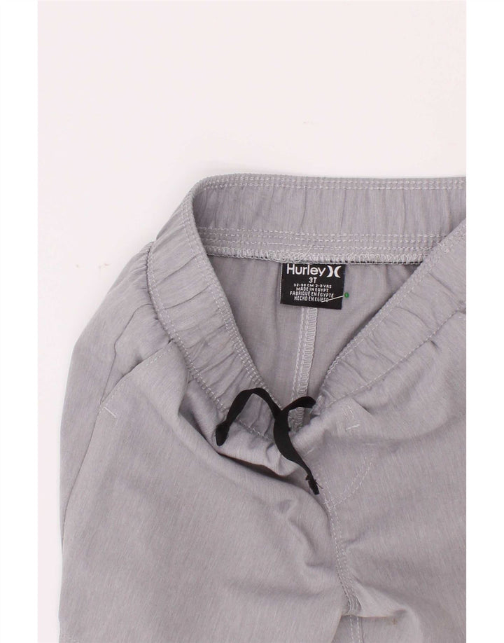Hurley Pantalones cortos casuales para niños 2-3 años W20 Gris
