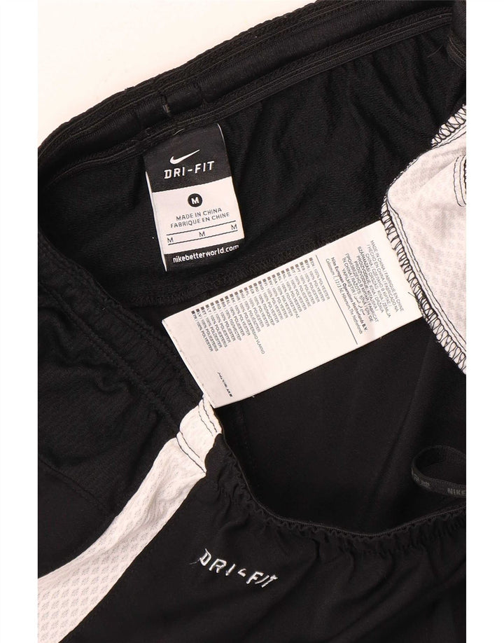 Pantalones cortos deportivos Nike Dri Fit para hombre Poliéster color block negro mediano