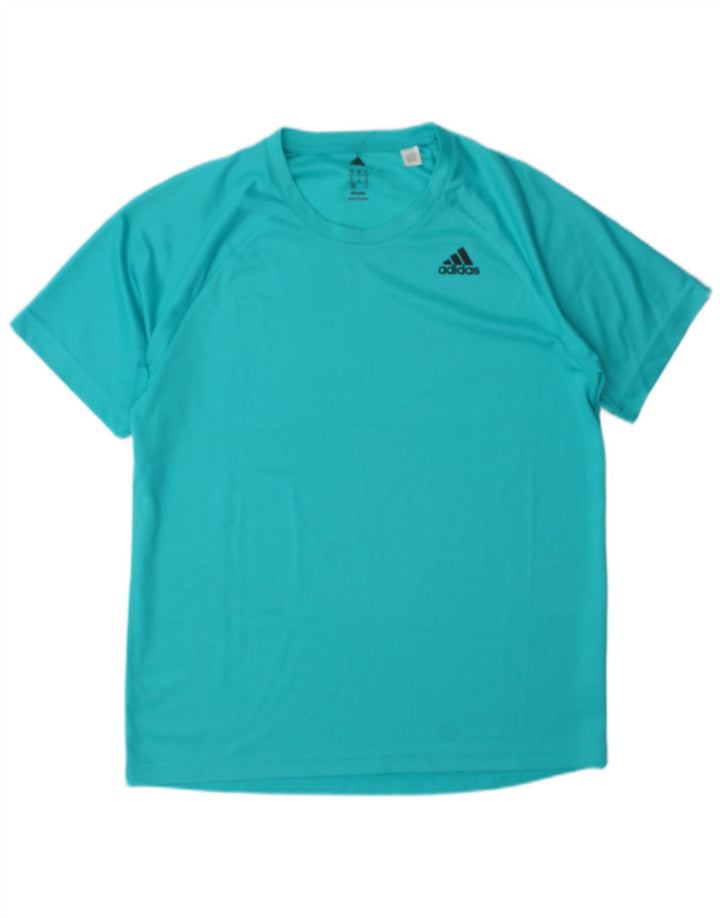 Adidas Hombre Climalite Camiseta Top Medium Turquesa