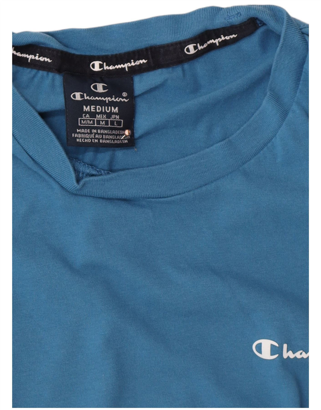 CHAMPION Camiseta Hombre Top Azul Medio