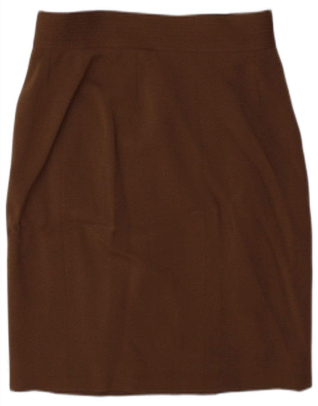 Falda envolvente vintage para mujer US 8 Mediana W25 Lana marrón