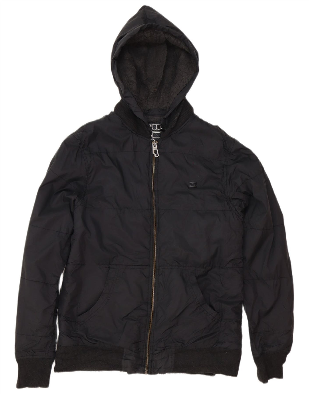 Billabong Chaqueta acolchada con capucha para hombre UK 40 Large Poliéster negro