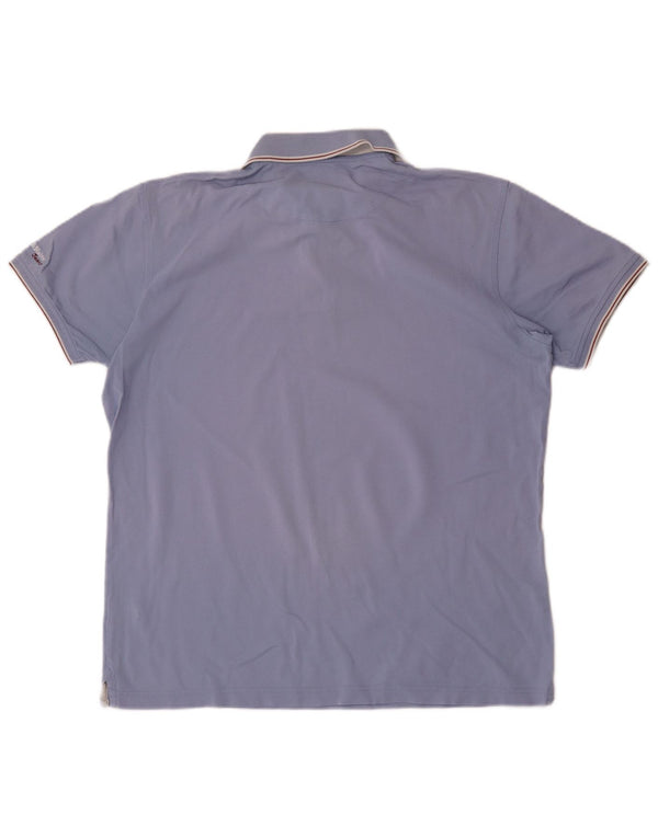 Harmont & Blaine Polo para hombre 2XL Algodón azul