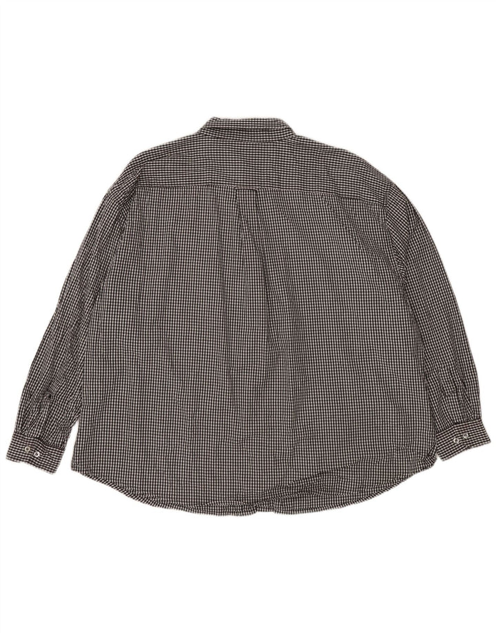 RUSSELL ATHLETIC Camisa Arkansas Razorbacks para hombre 3XL Algodón a cuadros negro