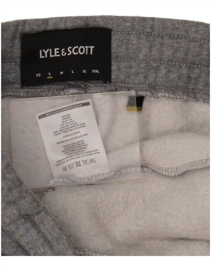 LYLE & SCOTT Pantalones de chándal para hombre Joggers Small Gris Algodón