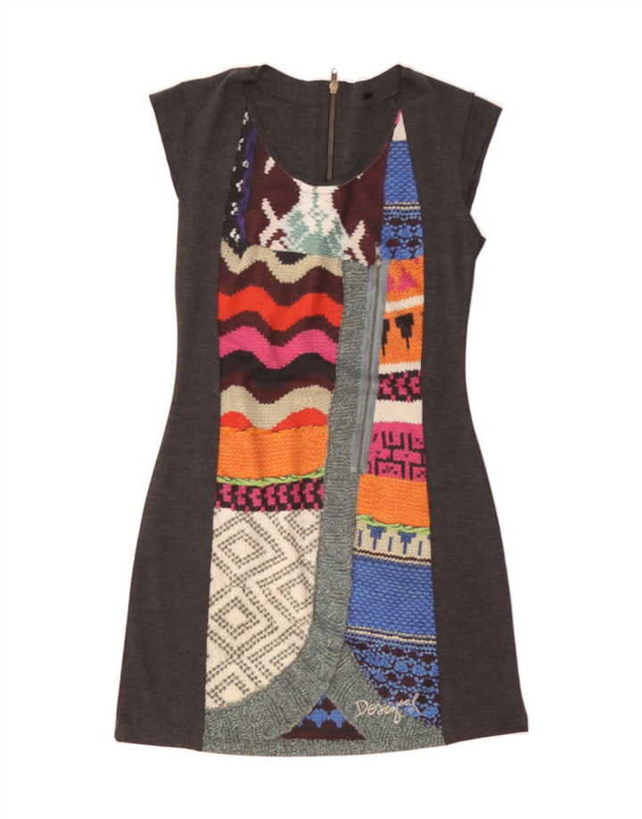 DESIGUAL Womens Sheath Dress UK 10 Small Multicoloured Vintage Desigual and Second-Hand Desigual from Messina Hembry 
