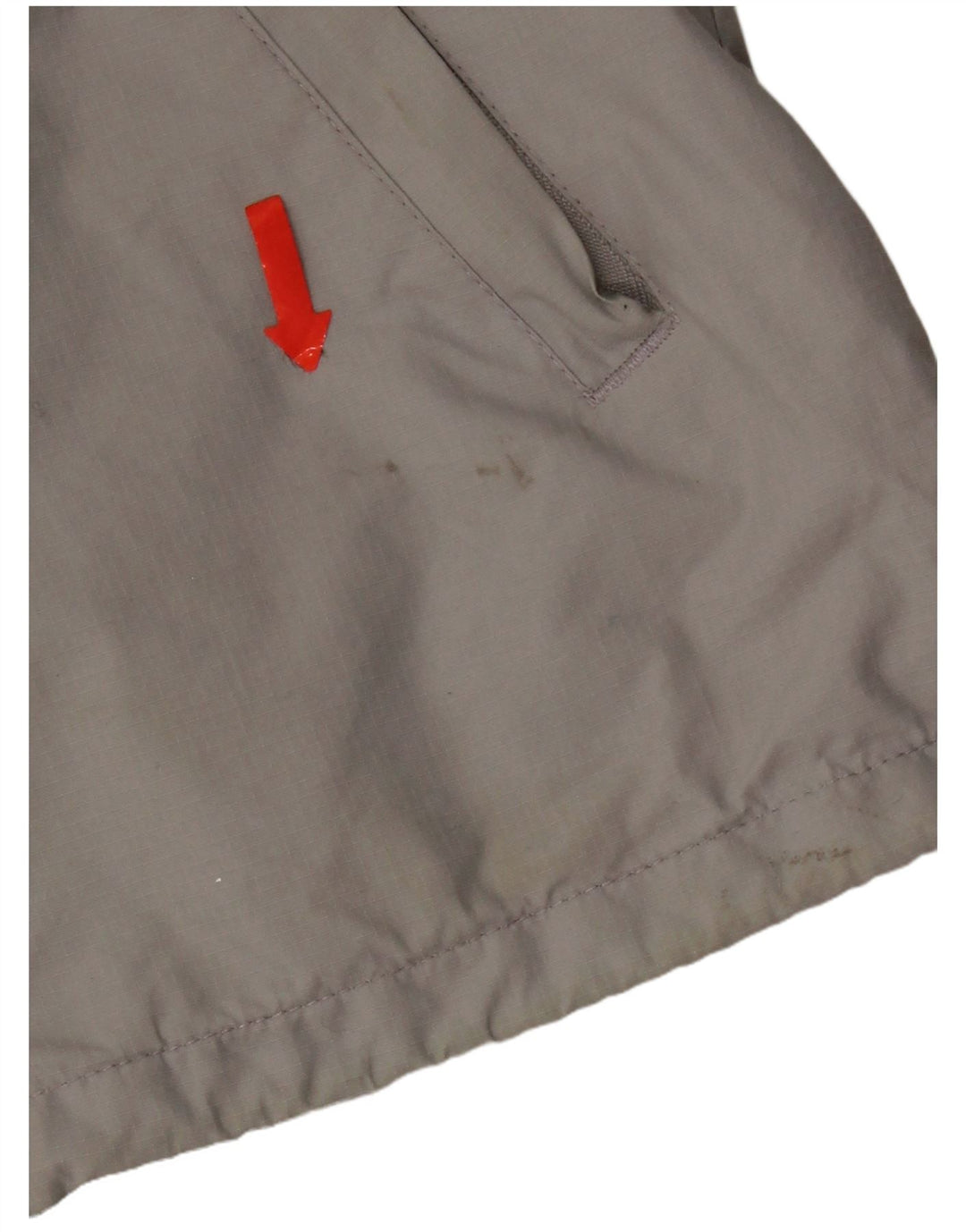 Superdry Chaqueta cortavientos con capucha para mujer UK 46 Large Grey Nylon