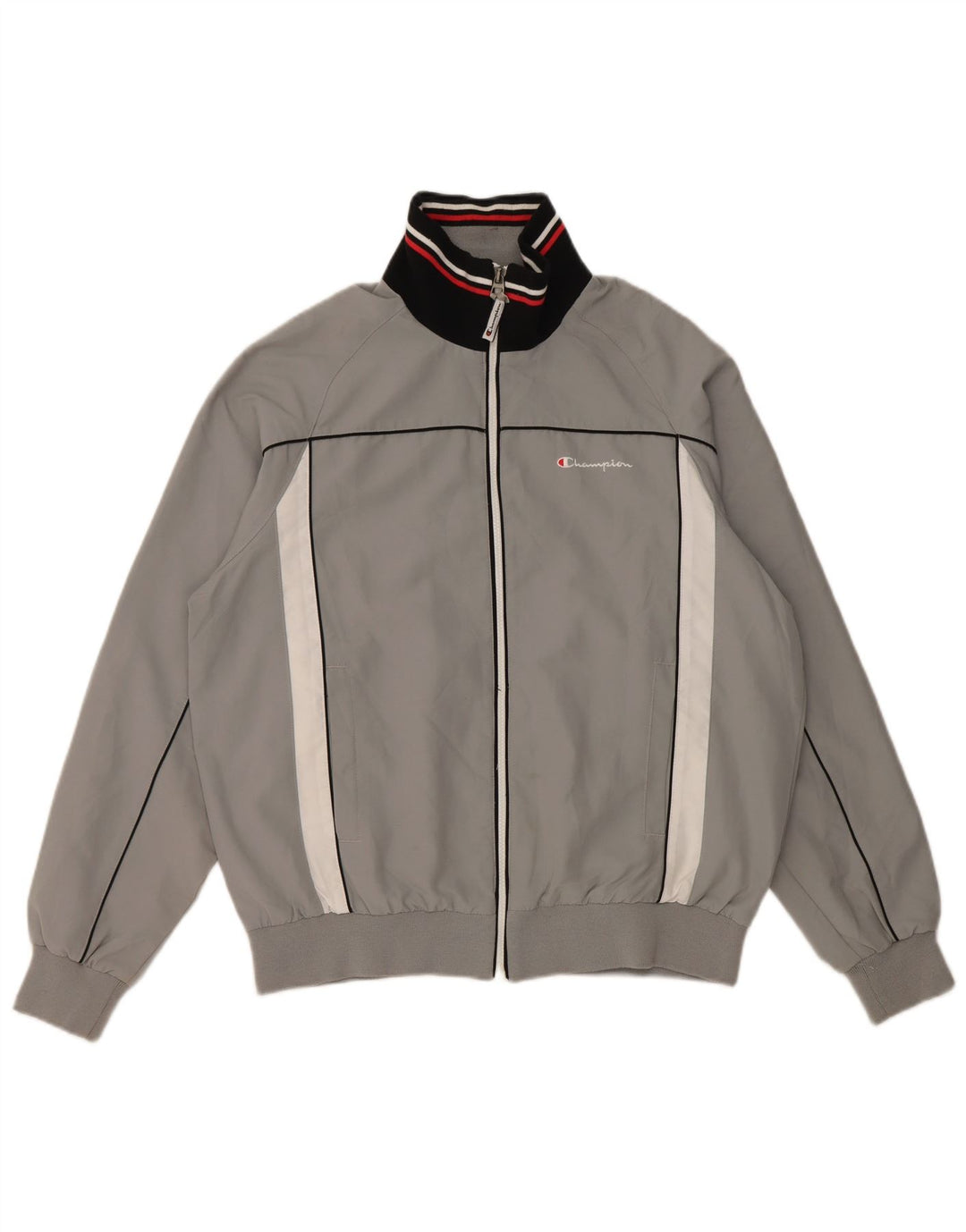 CHAMPION Chaqueta de chándal para hombre Poliéster gris medio