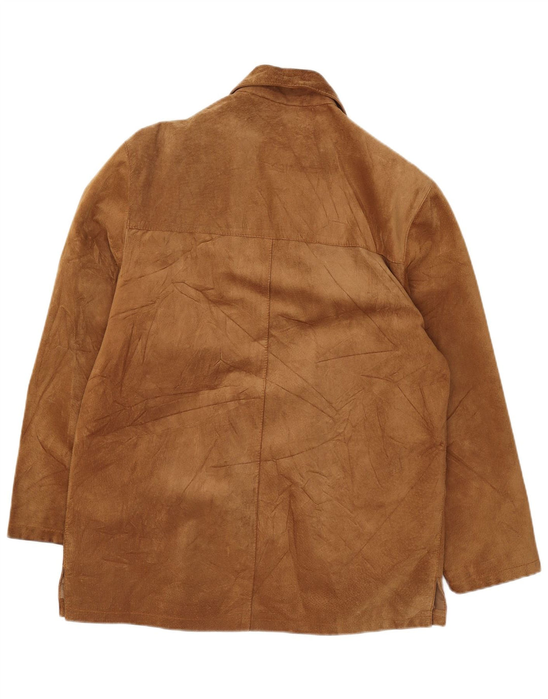 Chaqueta de ante vintage para hombre IT 52 XL cuero marrón