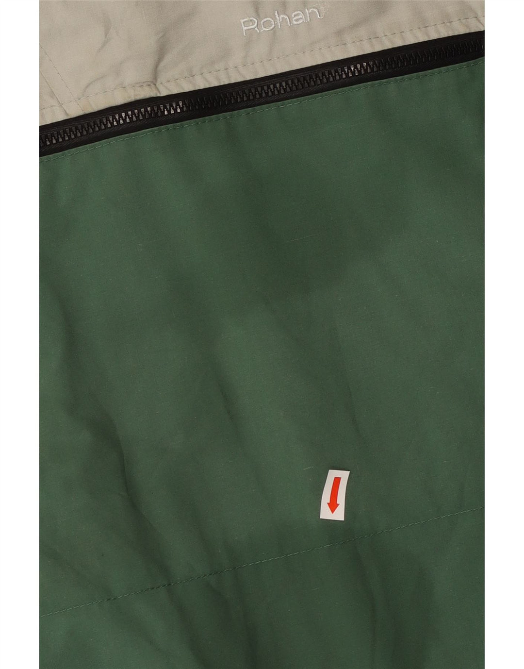 ROHAN Chaqueta cortavientos tipo pulóver para hombre UK 36 Small Green Colourblock