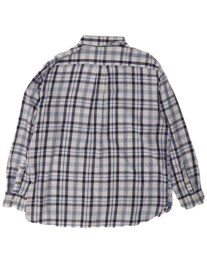 Chaps Camisa de franela para hombre XL Algodón a cuadros azul marino