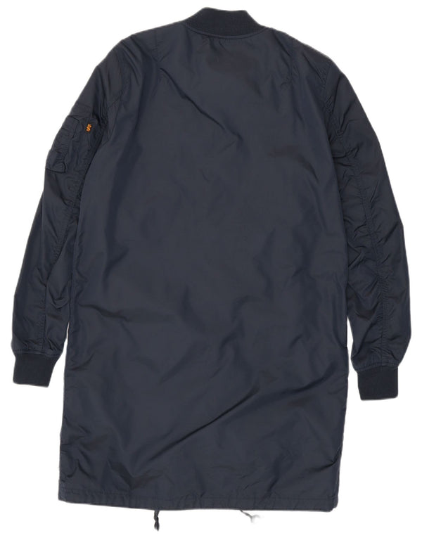 Abrigo Alpha Industries para hombre UK 38 Medium Azul Marino Nylon
