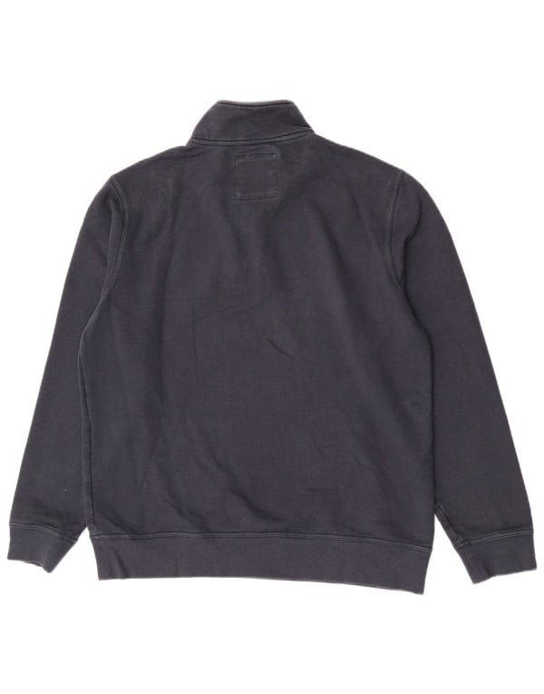 Crew Clothing Sudadera con cuello y cremallera para hombre Jersey 2XL Algodón azul marino
