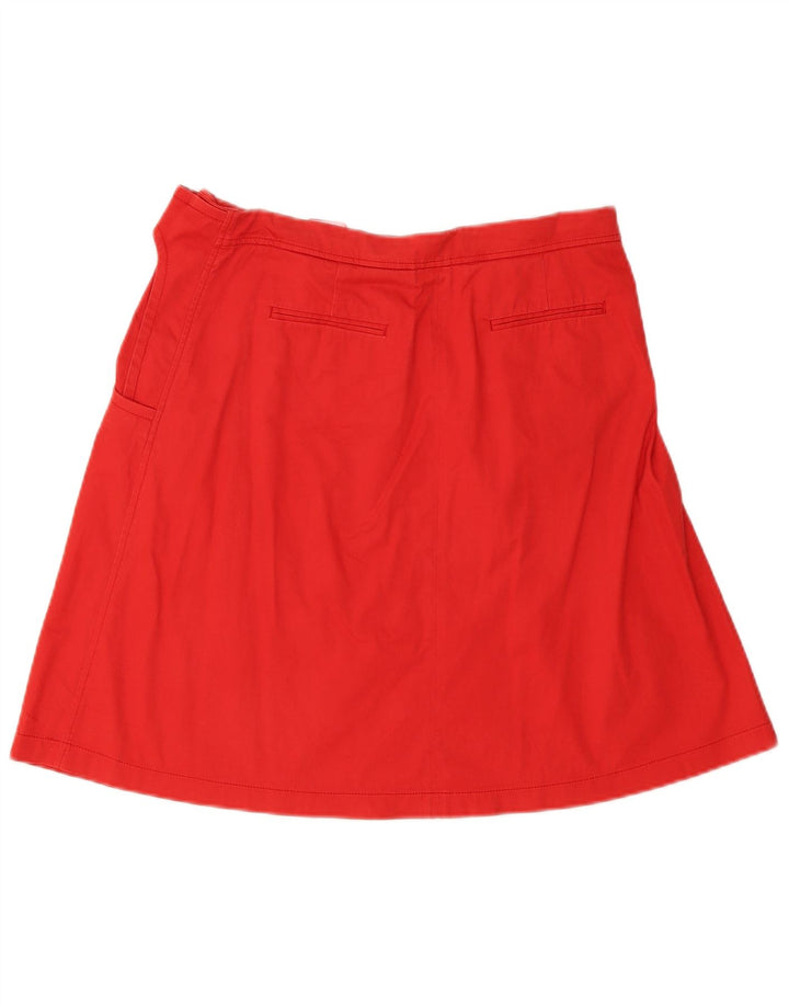 Armani Falda Acampanada para Mujer US 8 Mediana W30 Algodón Rojo