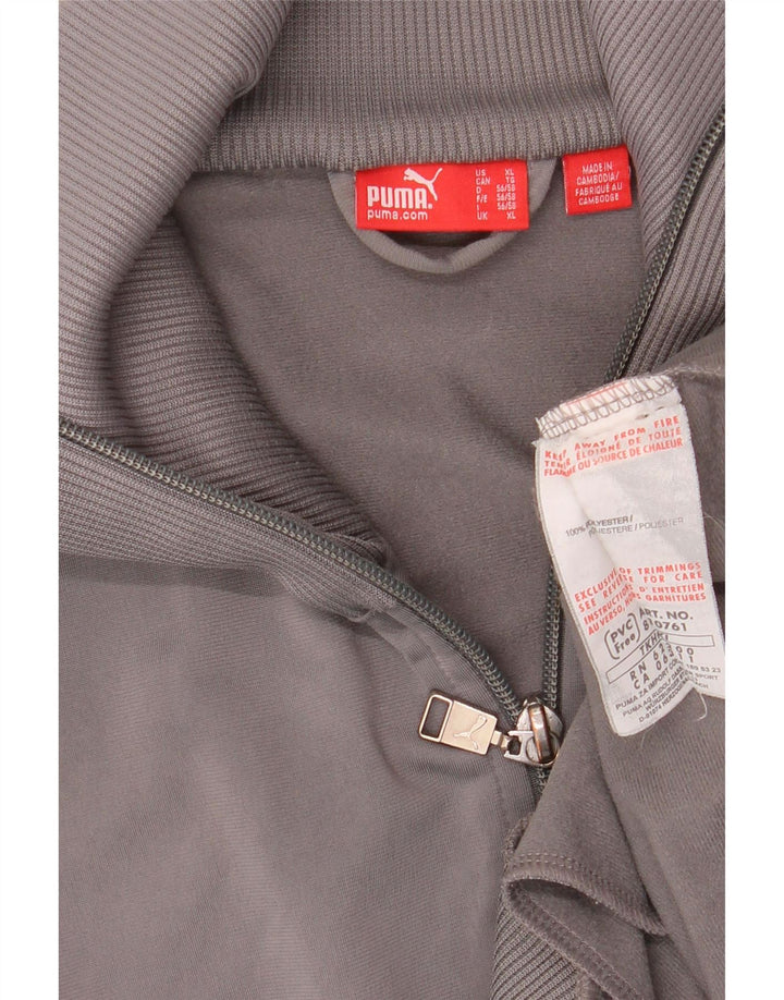 PUMA Chaqueta de chándal para hombre XL Gris Colorblock Poliéster