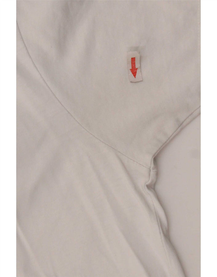 Ellesse Hombre Camiseta Gráfica Top Small Blanco Colorblock