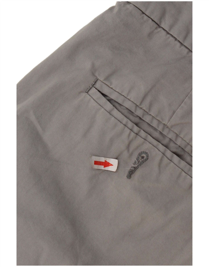 French Connection Pantalones cortos chinos para hombre W34 Algodón gris grande