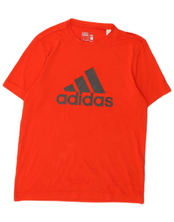 Adidas Chicos Climalite Graphic Camiseta Top 13-14 Años Rojo Poliéster