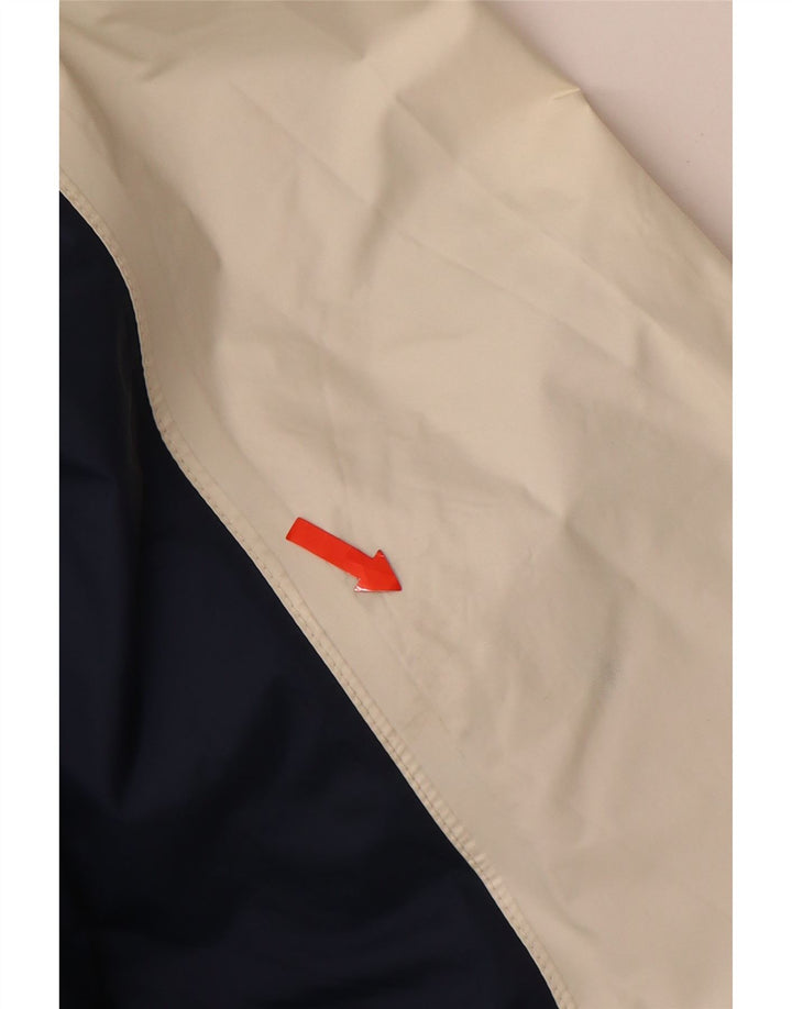 K-WAY Chaqueta impermeable con capucha para hombre 2000 UK 44 2XL Blanco Colorblock Poliamida