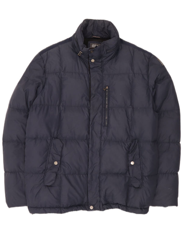 Chaqueta acolchada con capucha para hombre Geox UK 48 4XL Azul marino