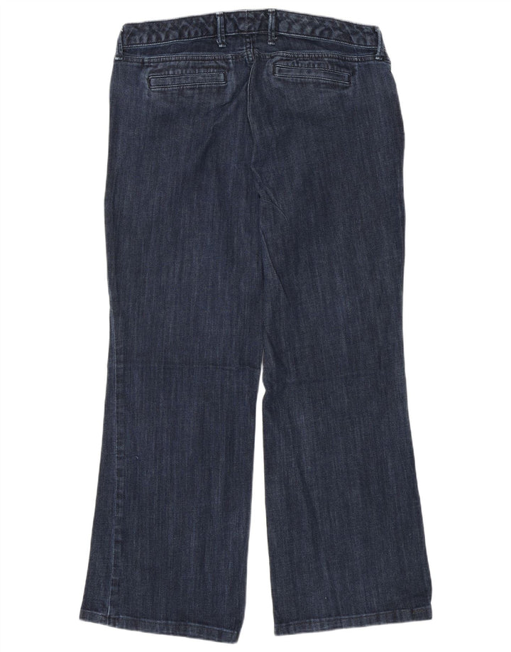 EDDIE BAUER Vaqueros rectos con curvas para mujer US 14 XL W36 L28 Azul marino Algodón