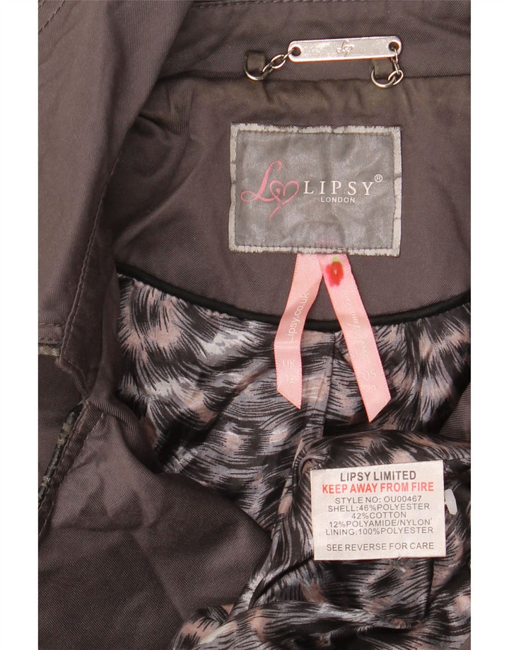 Gabardina Lipsy para mujer ES 40 Poliéster gris medio