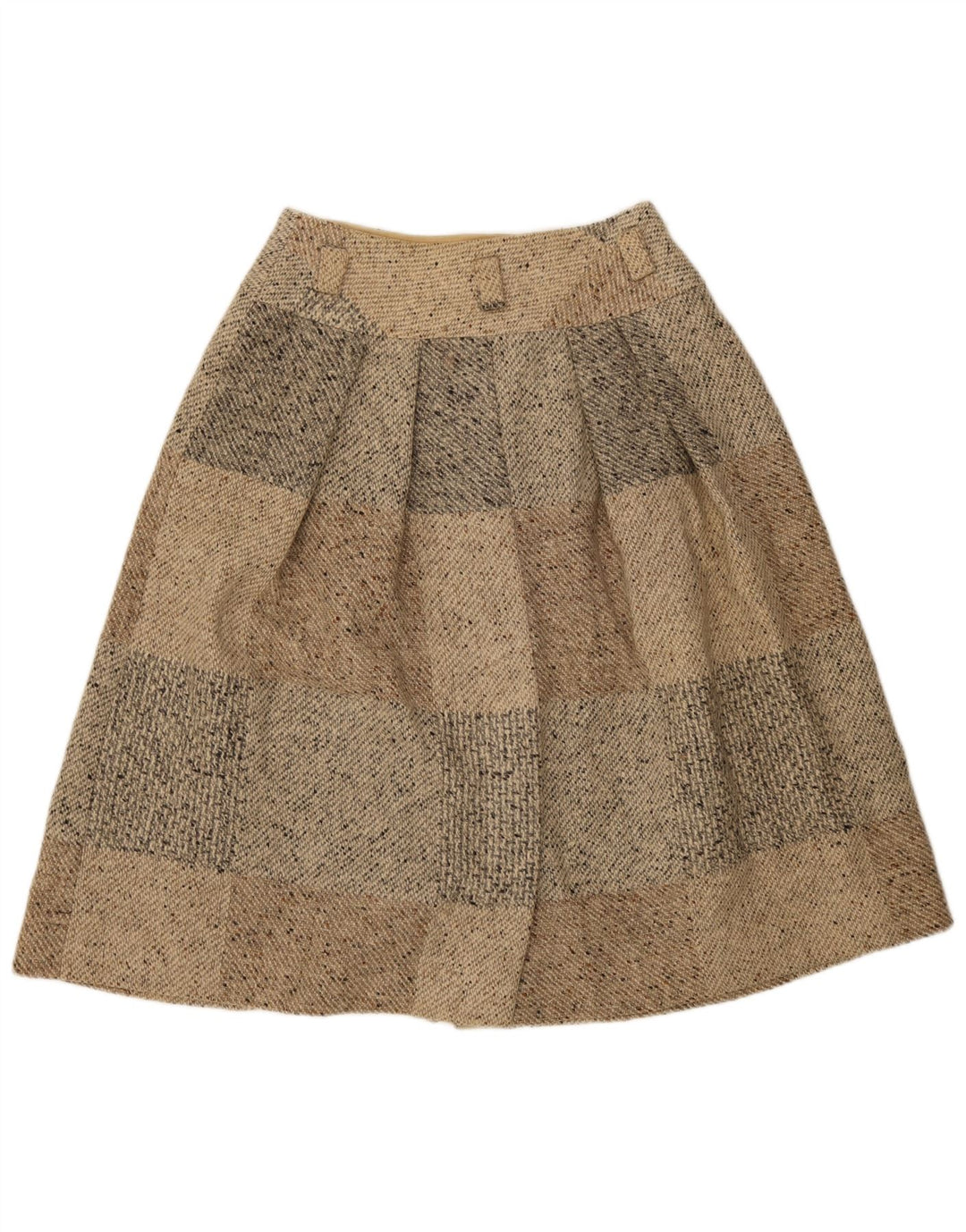 Falda Midi Mujer Seventy IT 46 Large W30 Beige Patchwork Lana Virgen